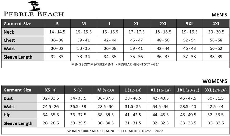 Sizing Chart